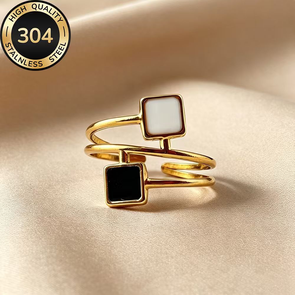 High-Quality Hypoallergenic Open Golden Ring, Simple Elegance